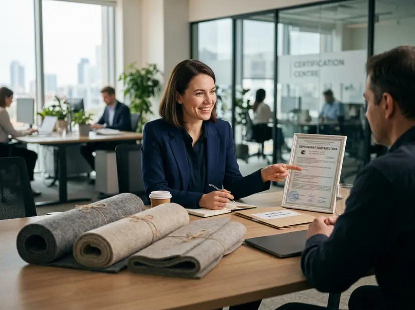 Сертификат на войлок